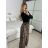 Šaty dlhé elegantný dlhý rukáv dámske (S/M/L ONE SIZE) TALIANSKA MÓDA IMM24M55931