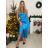 Šaty společenské dlouhé elegantní na ramínka satén dámské (S/M ONE SIZE) ITALSKÁ MÓDA IMPSH236357A/DUR S/M královská modrá