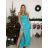 Šaty elegantní společenské dlouhé na ramínka dámské (S/M ONE SIZE) ITALSKÁ MÓDA IM324LOVE/DU -   zelená -   S/M