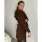 Cardigan pletený dlouhý rukáv dámská (S/M ONE SIZE) ITALSKÁ MÓDA IMPSH233091/DUR hořčicová S/M