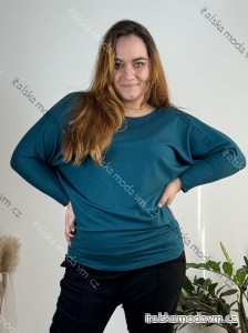 Svetr tenký dlouhý rukáv dámský nadrozměr (50/52/54 ONE SIZE) ITALSKÁ MODA IM724335/DR