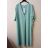 Šaty letní krátký rukáv dámské nadrozměrné (XL/6XL ONE SIZE) ITALSKÁ MÓDA IMM211128/DR vínová