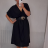 Šaty letní krátký rukáv dámské nadrozměrné (XL/6XL ONE SIZE) ITALSKÁ MÓDA IMM211128/DR vínová
