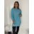 Šaty pletené dlouhý rukáv dámské (S/M/L ONE SIZE) ITALSKÁ MÓDA IMWBL24124/DR S/M růžová neon