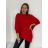 Svetr oversize šikmý dlouhý rukáv dámské (S/M/L ONE SIZE) ITALSKá MóDA IM424509/DUR -   zelená smaragdová -   S/M/L