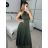 Šaty společenské elegantní letní bez rukávu dámské (S/M ONE SIZE) ITALSKÁ MÓDA IMPSH223590/DUR fuchsiová S/M