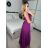 Šaty společenské elegantní letní bez rukávu dámské (S/M ONE SIZE) ITALSKÁ MÓDA IMPSH223590/DUR fuchsiová S/M