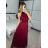 Šaty společenské elegantní letní bez rukávu dámské (S/M ONE SIZE) ITALSKÁ MÓDA IMPSH223590/DUR fuchsiová S/M