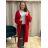 Cardigan dlouhý rukáv dámský (XL/2XL ONE SIZE) ITALSKÁ MÓDA IMWAD233488/DR XL/2XL modrá