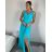 Šaty elegantní společenské dlouhé na ramínka dámské (XS/S/M/L ONE SIZE) ITALSKÁ MÓDA IM322045