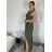 Šaty elegantní společenské dlouhé na ramínka dámské (XS/S/M/L ONE SIZE) ITALSKÁ MÓDA IM322045