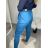 Kalhoty elegantní s páskem dámské  (S/M/L ONE SIZE) ITALSKÁ MÓDA IM425030/DR S/M/L modrá petrolejová
