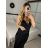 Šaty dlouhé elegantní saténové na ramínka dámské (S/M/L ONE SIZE) ITALSKÁ MÓDA IMPLP2455060075