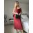Šaty dlouhé elegantní společenské třpytivé na ramínka dámské (S/M/L ONE SIZE) ITALSKÁ MÓDA IMPSH2593328 červená S/M/L
