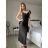 Šaty dlouhé elegantní společenské třpytivé na ramínka dámské (S/M/L ONE SIZE) ITALSKÁ MÓDA IMPSH2593328 červená S/M/L