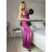 Šaty elegantní společenské dlouhé na ramínka dámské (S/M ONE SIZE) ITALSKÁ MÓDA IM324LOVE/DU -   zelená -   S/M