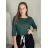 Tričko 3/4 rukáv dámská (S/M/L ONE SIZE) ITALSKÁ MÓDA IMC25KRISTA