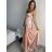 Šaty dlouhé elegantní společenské na ramínka dámské (S/M ONE SIZE) ITALSKÁ MÓDA IMPBB23B23505
