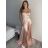 Šaty dlouhé elegantní společenské na ramínka dámské (S/M ONE SIZE) ITALSKÁ MÓDA IMPBB23B23505