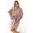 287-37 SOFIA Butterfly dress with a binding at the waist - MOCHA MOUSSE
