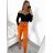 Kalhoty strečové dámské (S/M/L ONE SIZE) ITALSKÁ MÓDA IM525STELA