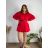 Šaty krátké mikinové dlouhý rukáv dámské oversize (M/L/XL ONE SIZE) ITALSKÁ MÓDA IMD25PEGY