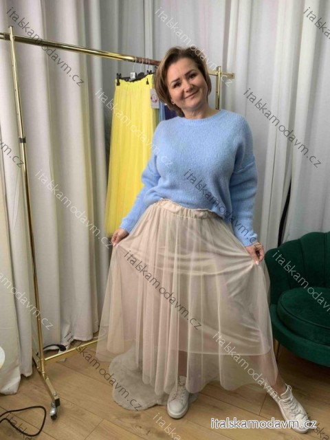 Sukně dlouhá dámská nadrozměr (42/44/46 ONE SIZE) ITALSKÁ MÓDA IMWEC25011