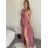Šaty dlouhé variabilní vázání společenské saténové dámské (S/M/L ONE SIZE) ITALSKÁ MÓDA IMPLP2437080095/DUR -   tmavě modrá -   S/M/L