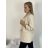 Sako dlouhý rukáv dámské (S/M ONE SIZE) ITALSKÁ MÓDA IMPLP2374680080/DU -   béžová -   S/M
