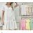 Šaty krátké letní oversize krátký rukáv dámské (XS/S/M ONE SIZE) ITALSKÁ MÓDA IMD25022