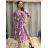 Šaty letní elegantní dlouhý rukáv dámské (S/M ONE SIZE) ITALSKÁ MÓDA IMD23114