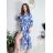 Šaty letní elegantní dlouhý rukáv dámské (S/M ONE SIZE) ITALSKÁ MÓDA IMD23114