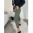 Kalhoty plátěné s páskem dámské (S/M/L ONE SIZE) ITALSKÁ MÓDA IMD24492