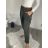Kalhoty s knoflíkem dámské (S/M/L ONE SIZE) ITALSKÁ MÓDA IM425100/DU -   zelená khaki -   S/M/L