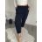 Kalhoty s knoflíkem dámské (S/M/L ONE SIZE) ITALSKÁ MÓDA IM425100/DU -   zelená khaki -   S/M/L