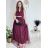 Šaty dlouhé společenské elegantní plesové dámské (S/M ONE SIZE) ITALSKÁ MÓDA IMM22Q52232/DUR smaragdová S/M/L