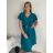 Šaty oversize krátký rukáv dámské nadrozměr (3XL/4XL/5XL ONE SIZE) ITALSKÁ MÓDA IMBM23OVER/DUR béžová 4XL/5XL