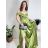 Šaty carmen dlouhé na ramínka elegantní saténové dámské (S/M ONE SIZE) ITALSKÁ MÓDA IMPBB22B22735/DR bílá