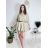 Šaty krátké mikinové dlouhý rukáv dámské oversize (M/L/XL ONE SIZE) ITALSKÁ MÓDA IMD25PEGY/DUR M/L červená