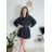 Šaty krátké mikinové dlouhý rukáv dámské oversize (M/L/XL ONE SIZE) ITALSKÁ MÓDA IMD25PEGY