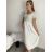 Šaty krátké letní krátký rukáv dámské (S/M/L ONE SIZE) ITALSKÁ MÓDA IM425MARIA-L/DUR S/M béžová