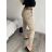Kalhoty s páskem dámské (S/M/L ONE SIZE) ITALSKÁ MÓDA IM425101/DU