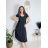 Šaty krátké letní krátký rukáv dámské (S/M/L ONE SIZE) ITALSKÁ MÓDA IM425MARIA-L/DUR S/M béžová