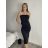 Šaty carmen elegantní dámské (S/M/L ONE SIZE) ITALSKÁ MÓDA IMPLP2532795075/DUR Černá S/M/L