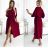 Šaty košilové 3/4 dlouhý rukáv dámské (XS/S/M ONE SIZE) ITALSKÁ MÓDA IMD25030