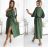Šaty košilové 3/4 dlouhý rukáv dámské (XS/S/M ONE SIZE) ITALSKÁ MÓDA IMD25030