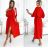 Šaty košilové 3/4 dlouhý rukáv dámské (XS/S/M ONE SIZE) ITALSKÁ MÓDA IMD25030