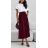 Sukně dlouhá elegantní s páskem dámská (XS/S/M ONE SIZE) ITALSKÁ MÓDA IMD25070