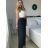 Kalhoty letní oversize dámské (S/M ONE SIZE) ITALSKÁ MODA IM424441/DUR tm. modrá S/M/L