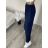 Kalhoty letní oversize dámské (S/M ONE SIZE) ITALSKÁ MODA IM424441/DUR tm. modrá S/M/L